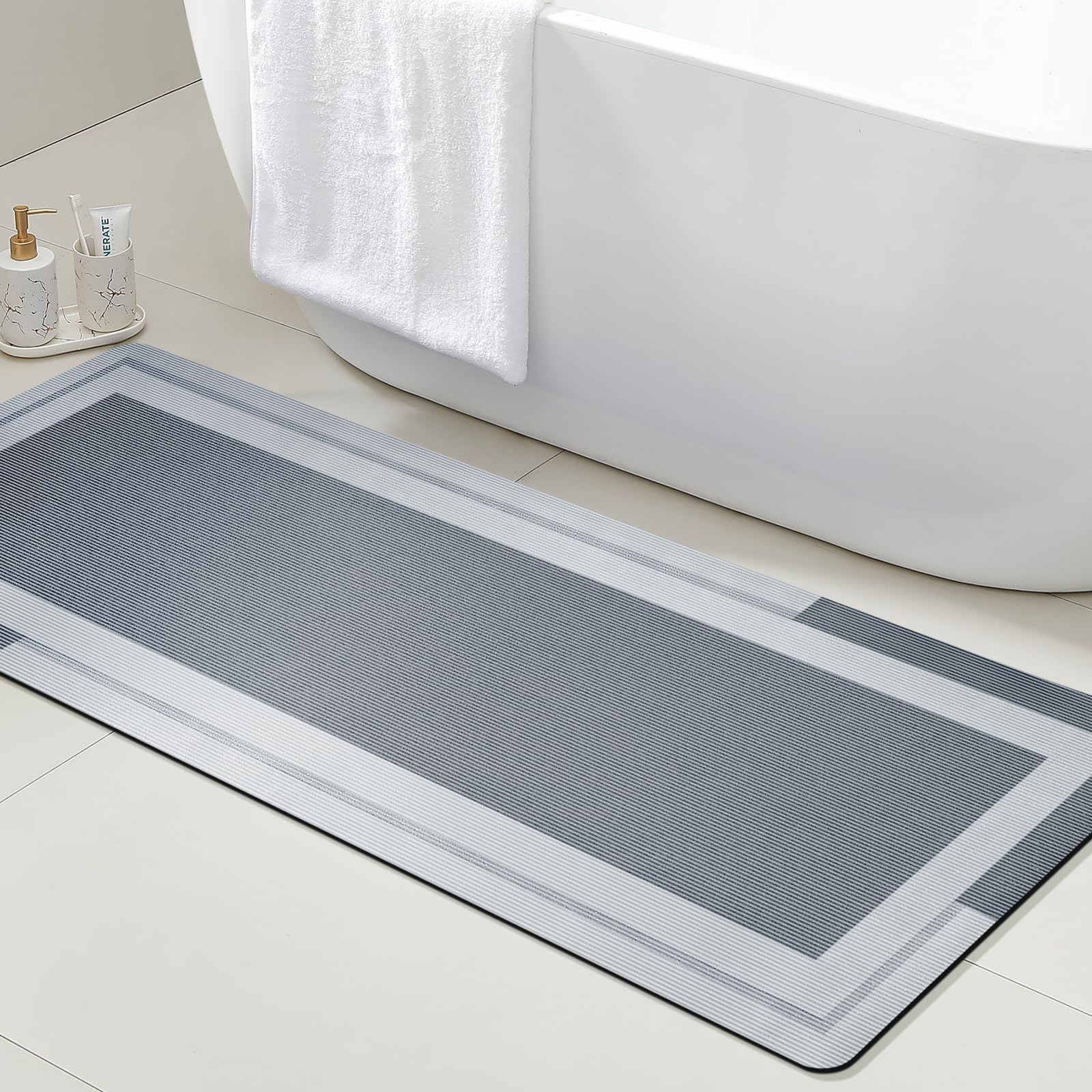 Quick Dry Diatomite Bath Mat - VIKAMA Badkamer Runner Tapijt zonder slip