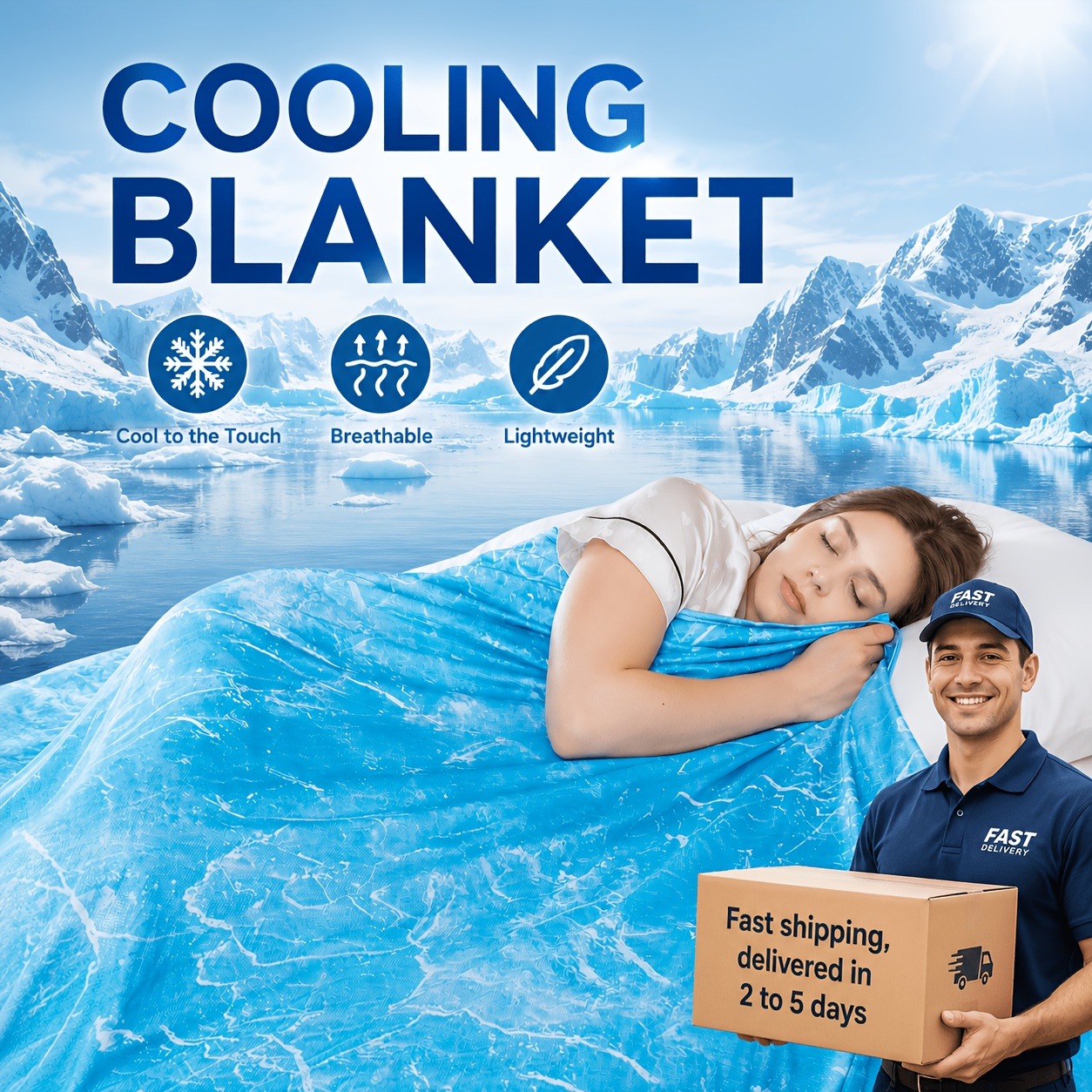 Cooling Blanket Hot Sleepers - Koelende deken geschikt voor warme slapers,