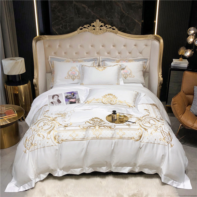 Fitted Bed Sheets Deep Pocket - Queen Super Kingsize Beddengoed Set Wit