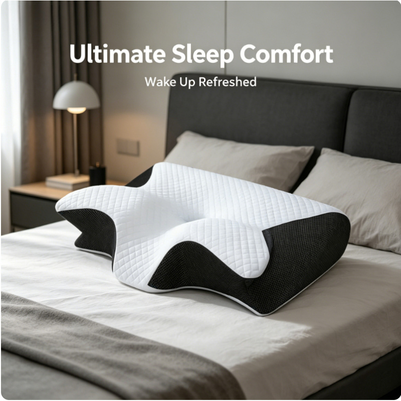 Memory Foam Orthopedic Pillow Neck Pain - Memory Foam Cervicale Kussen voor zij-,