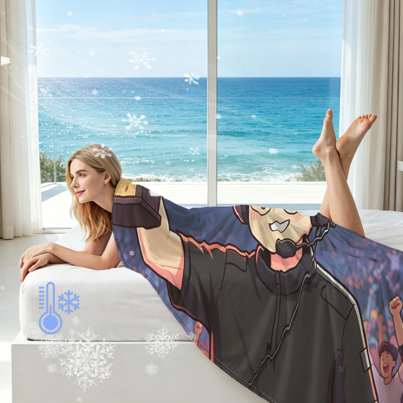 Cooling Blanket Hot Sleepers - Vrolijke Crowd Print Koelende Dekbed Q-MAX