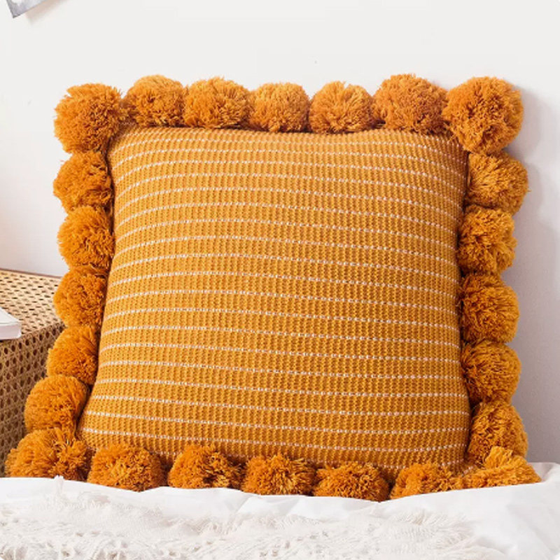 Boho Throw Blanket Fringe - Mintgroene gebreide deken met franjes, vintage