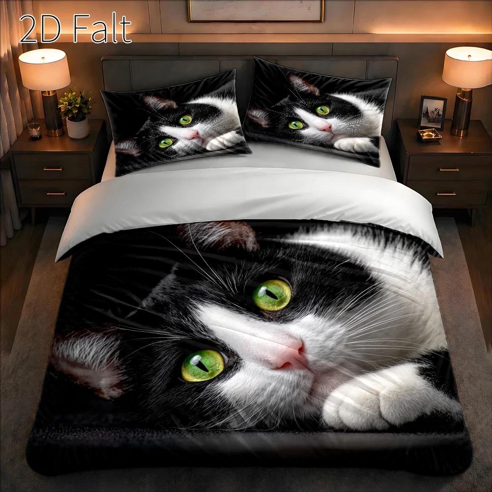 Duvet Cover Sets With Zipper - 3-delige dekbedovertrekset, 1 dekbedovertrek + 2