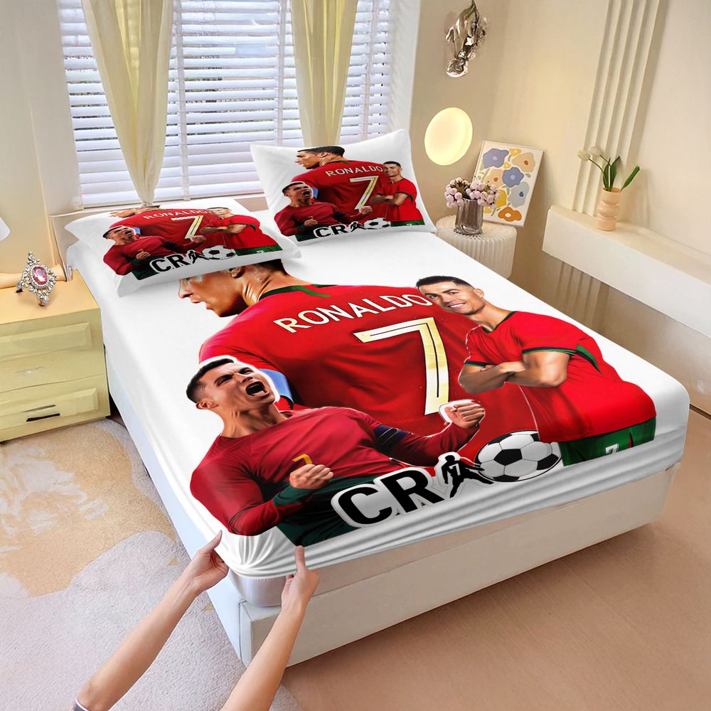 Fitted Bed Sheets Deep Pocket - Digitaal geprinte hoeslakenset, zachte, ademende beddengoedset
