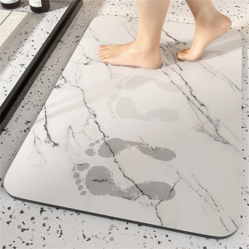 Quick Dry Diatomite Bath Mat - 1pc Badkamertapijten Wasbare Badmat Diatomiet Steen