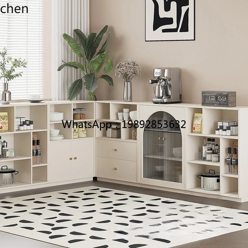 Kitchen - i7 Cream Wind Combinatie Eettafel Zijkast