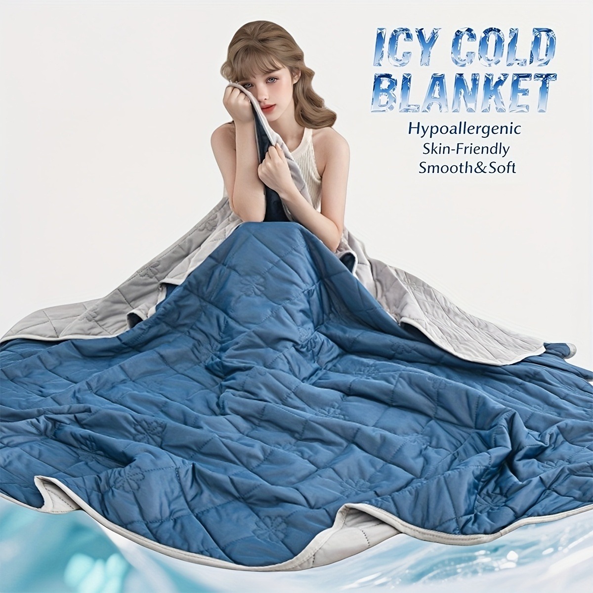 Cooling Blanket Hot Sleepers - Koelende deken voor warme slapers, ultrazacht,