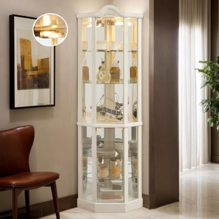 Storage & Organization - Bar- en drankenopslag: vitrinekast van gehard