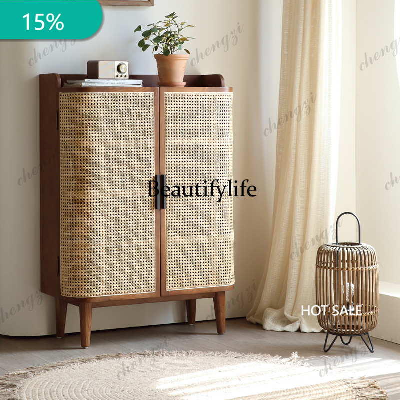 Storage & Organization - X173 Scandinavische massief houten schoenenkast, creatieve