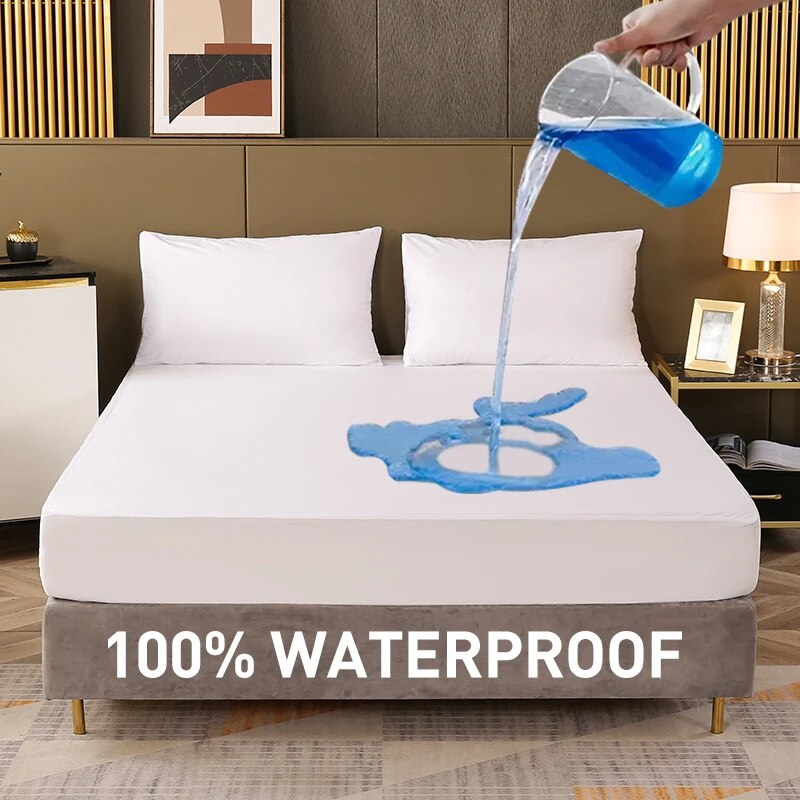 Waterproof Mattress Protector Breathable - Waterdichte hoeslaken beddengoed hoes beddoek effen