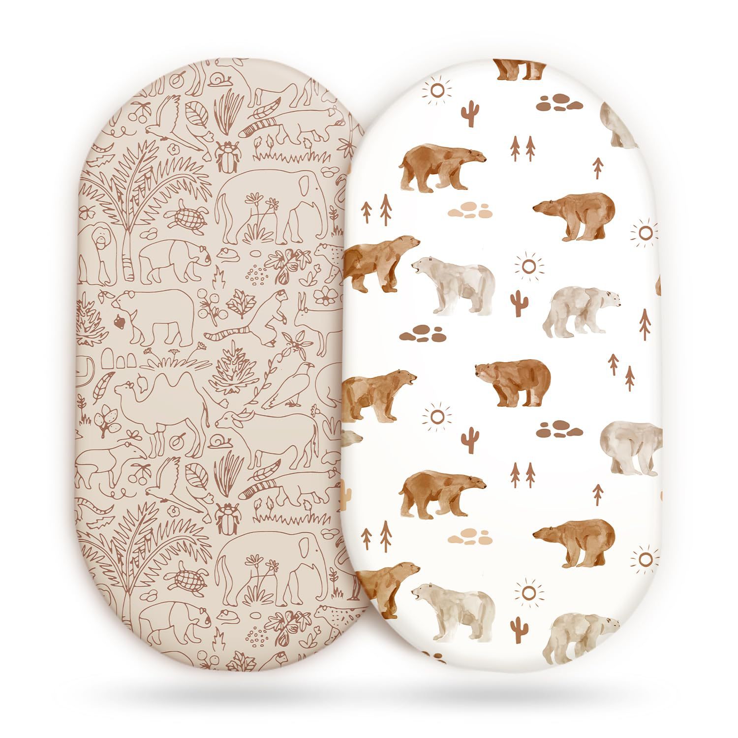 Muslin Cotton Bedspread - 2 Stuks Babywieg Laken Mousseline Wieg