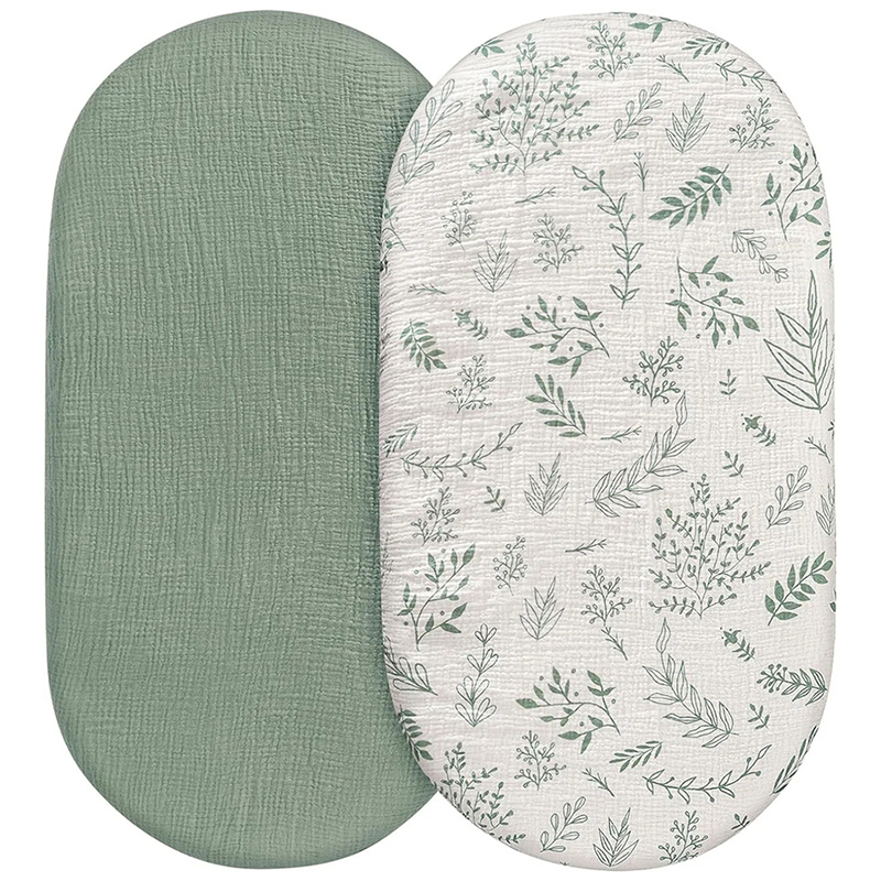Muslin Cotton Bedspread - Mousseline Wieg Lakens voor Baby Meisje