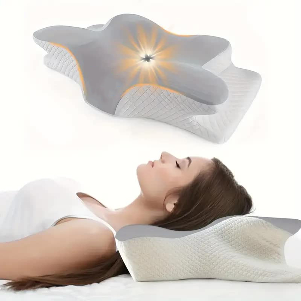 Anti Snore Contour Pillow - Traagschuimkussens Vlindervormig Ontspannend Cervicaal Langzaam rebound