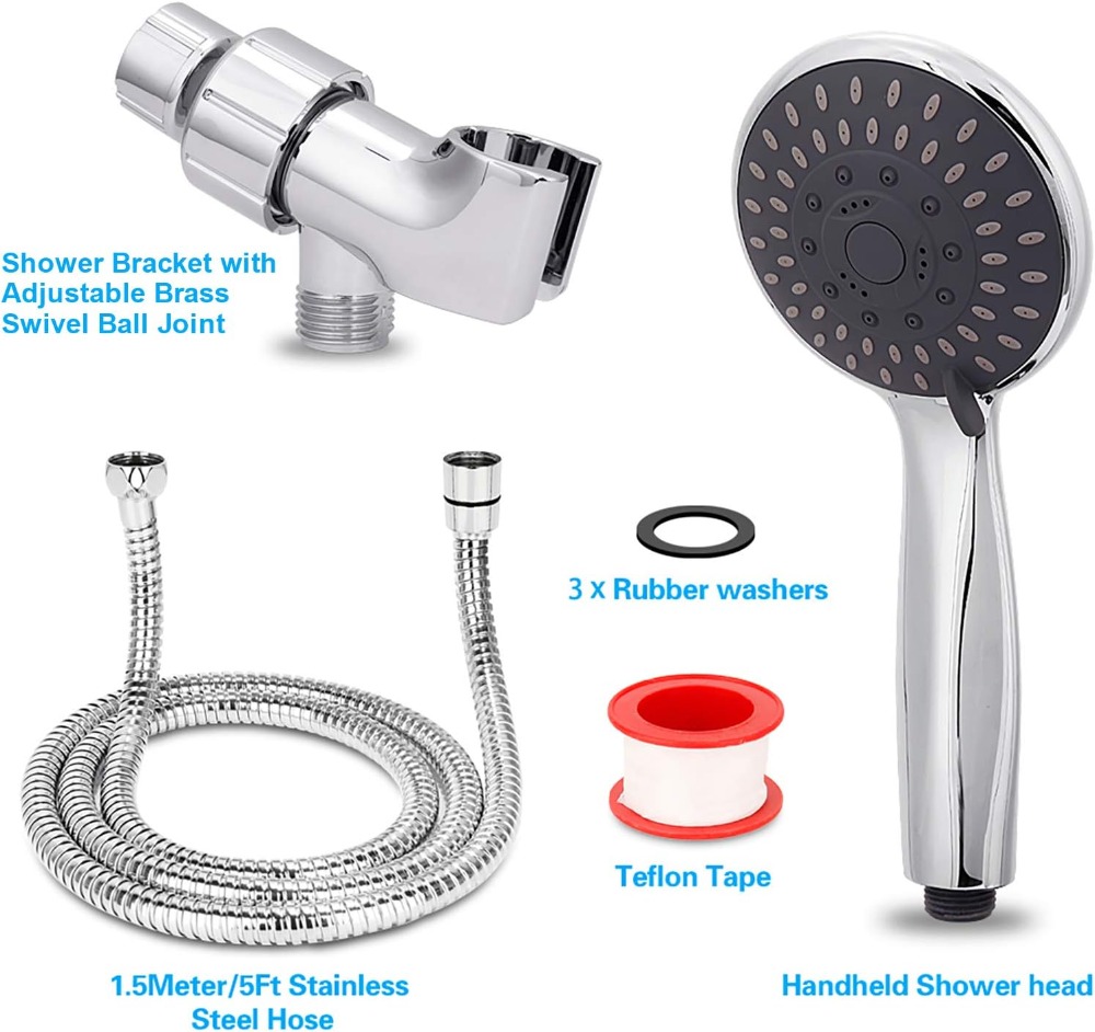 5-instelbare hogedruk handdouc - High Pressure Shower Head Handheld recensie en prijs