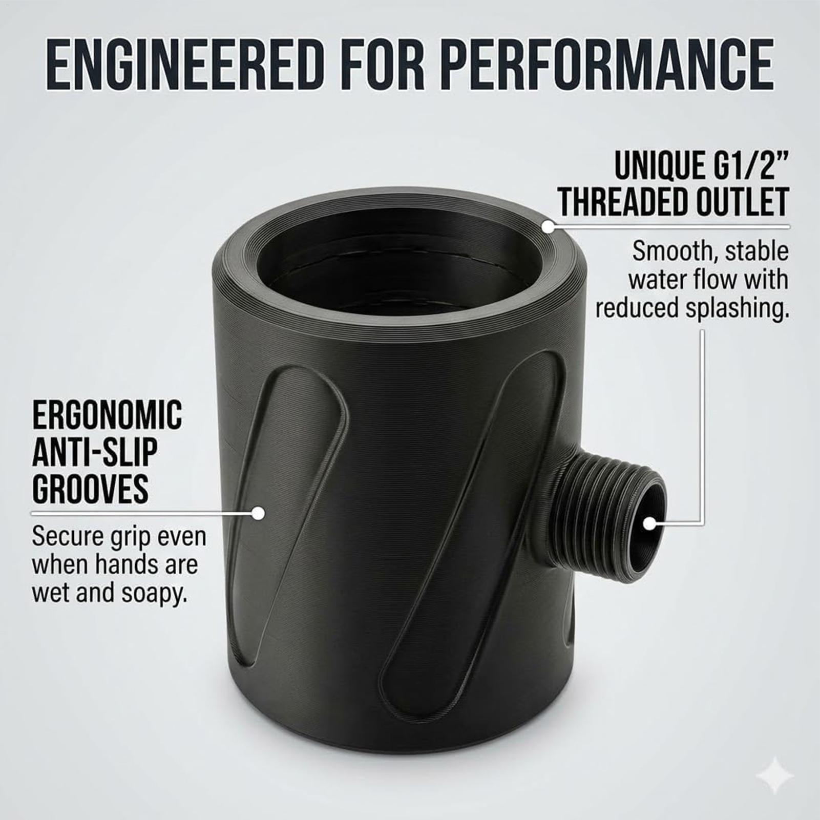 Douchekop reinigen met grove o - High Pressure Shower Head Handheld recensie en prijs