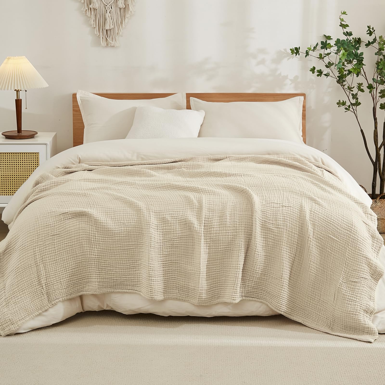 100% katoenen deken voor bed Z - Muslin Cotton Bedspread recensie en prijs