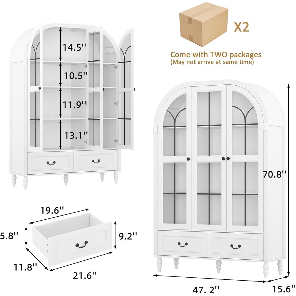 70,8'' hoge gebogen keukenkast - Kitchen recensie en prijs