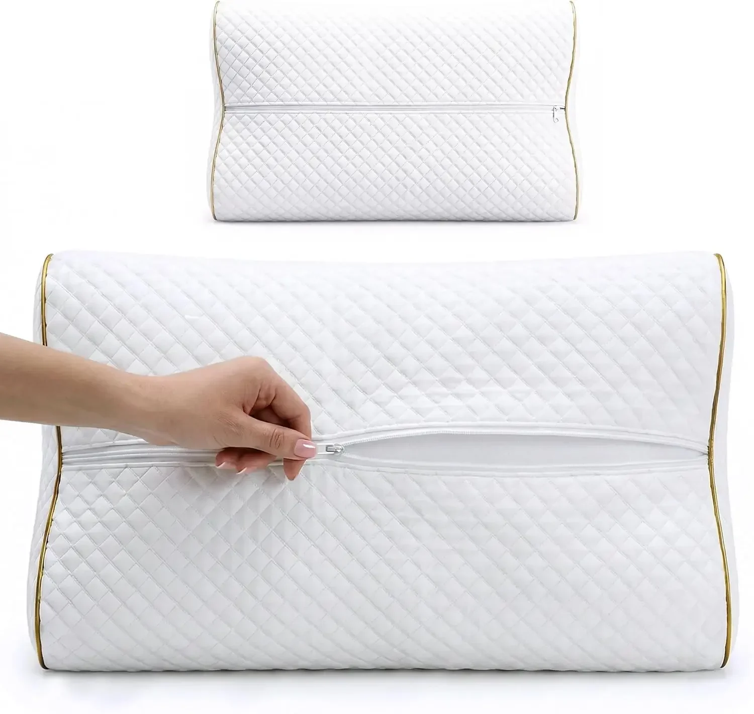 2-pack Queen Memory Foam Kusse - Memory Foam Orthopedic Pillow Neck Pain recensie en prijs