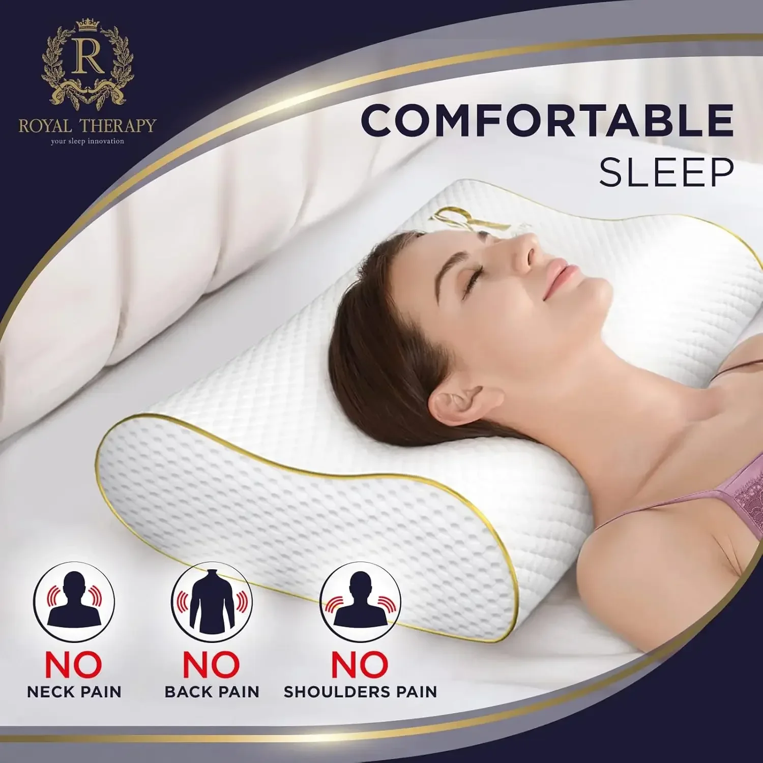 2-pack Queen Memory Foam Kusse - Memory Foam Orthopedic Pillow Neck Pain recensie en prijs