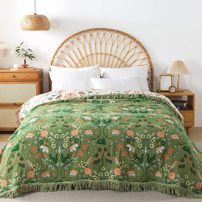 Puur katoenen deken van mousse - Muslin Cotton Bedspread recensie en prijs