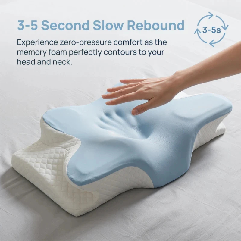 Ademend koele traagschuim kuss - Memory Foam Orthopedic Pillow Neck Pain recensie en prijs