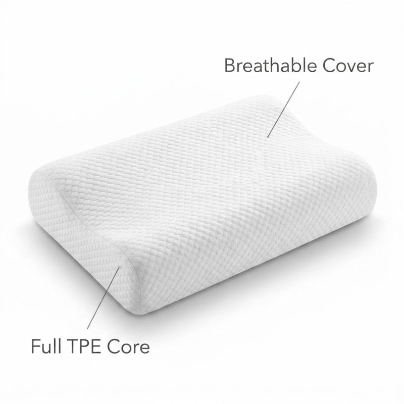 Ademend TPE Pectine Kussen Erg - Anti Snore Contour Pillow recensie en prijs