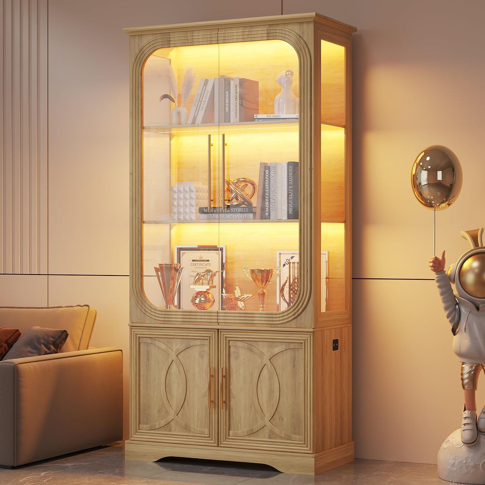 Vitrinekast met glazen deuren  - Storage & Organization recensie en prijs