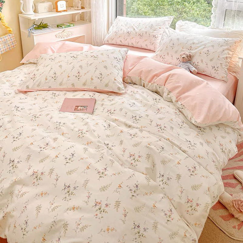 Ins Roze Bloemen Beddengoed Se - Aesthetic Floral Duvet Cover recensie en prijs
