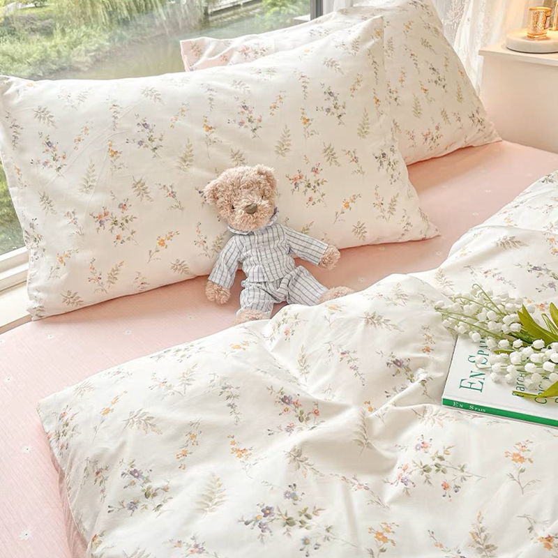 Ins Roze Bloemen Beddengoed Se - Aesthetic Floral Duvet Cover recensie en prijs