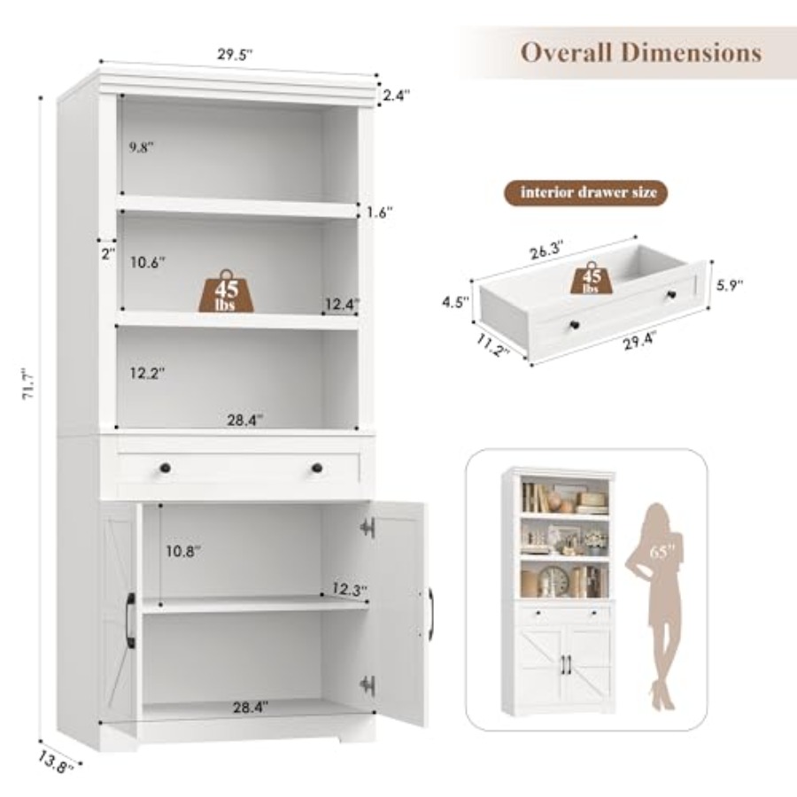 72H Boekenkast met opbergruimt - Storage & Organization recensie en prijs