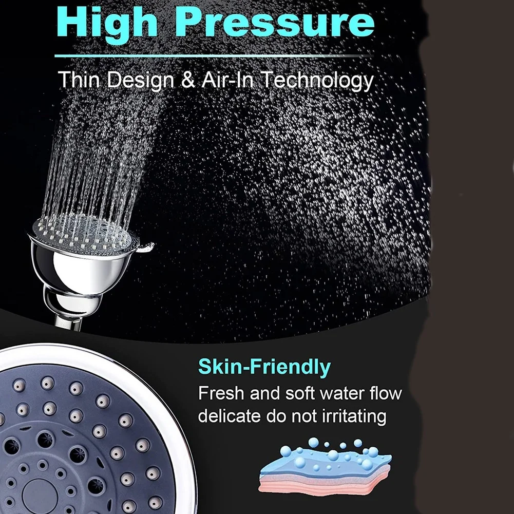 Handdouche met hoge druk, 5-sn - High Pressure Shower Head Handheld recensie en prijs