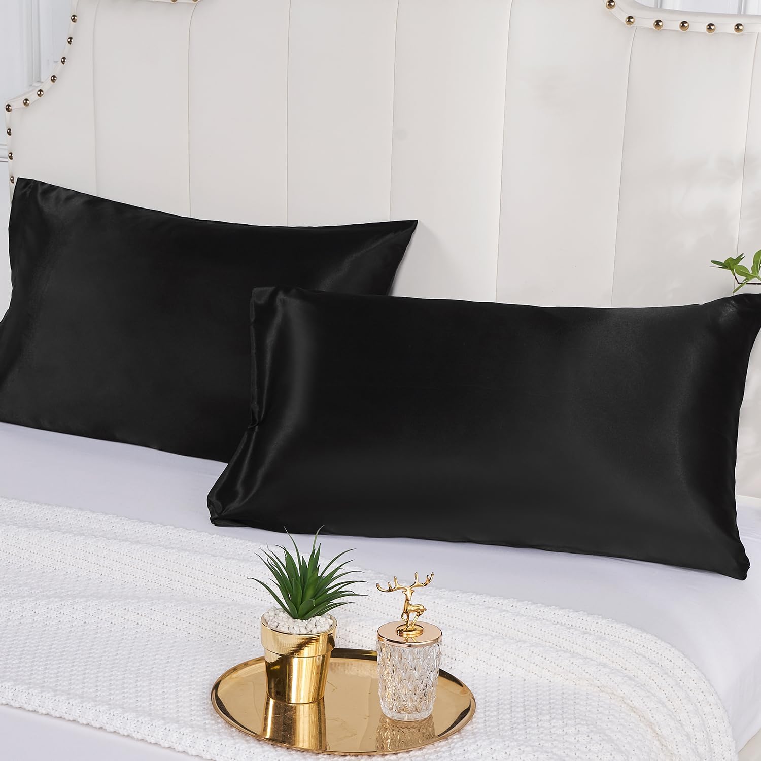 2-pack satijnen kussensloop vo - Satin Silk Pillowcase Hair Skin recensie en prijs