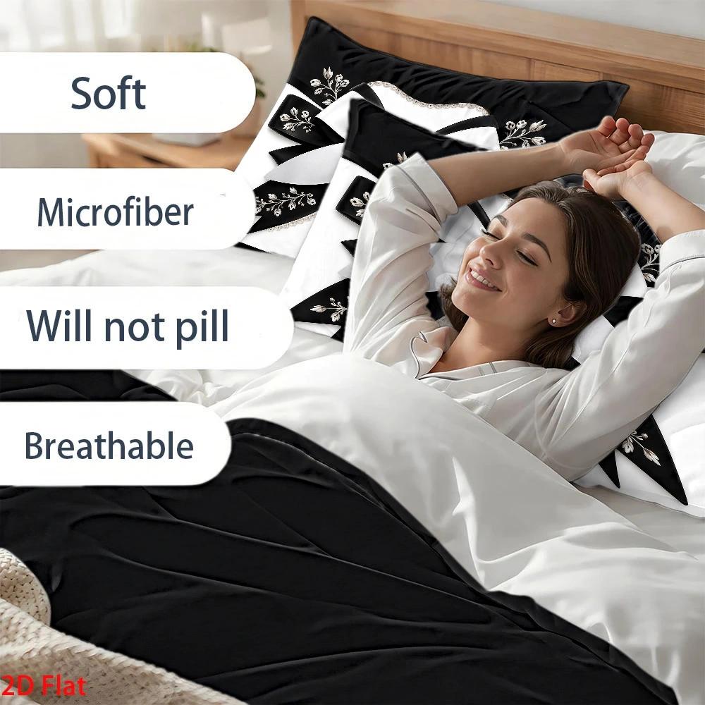 3-delige luxe stijlvolle zwart - Duvet Cover Sets With Zipper recensie en prijs