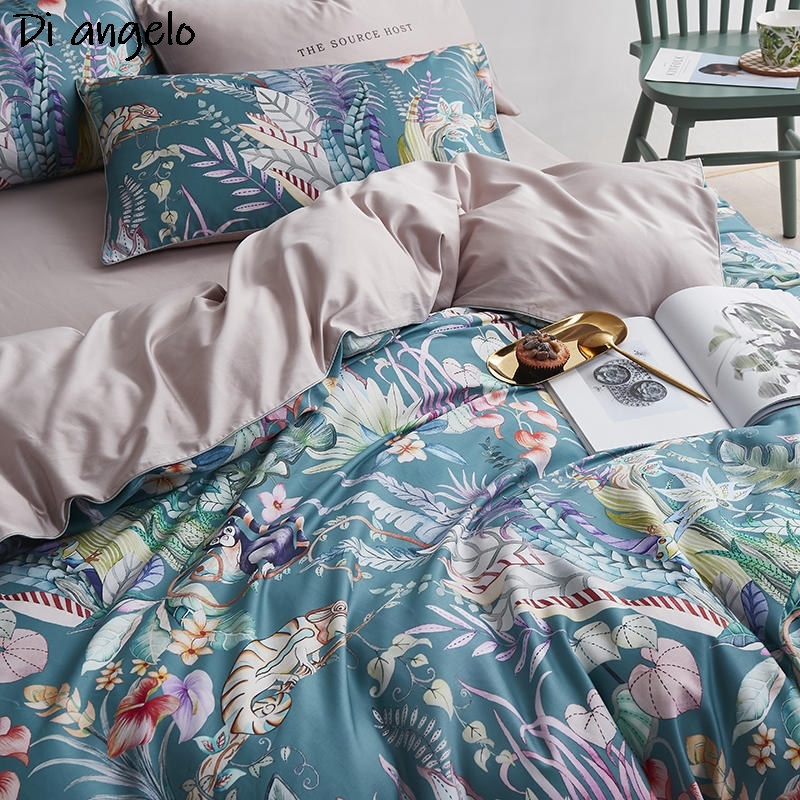 600TC 4-delige Egyptische kato - Aesthetic Floral Duvet Cover recensie en prijs