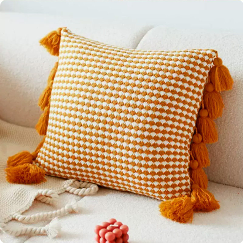 Mintgroene gebreide deken met  - Boho Throw Blanket Fringe recensie en prijs