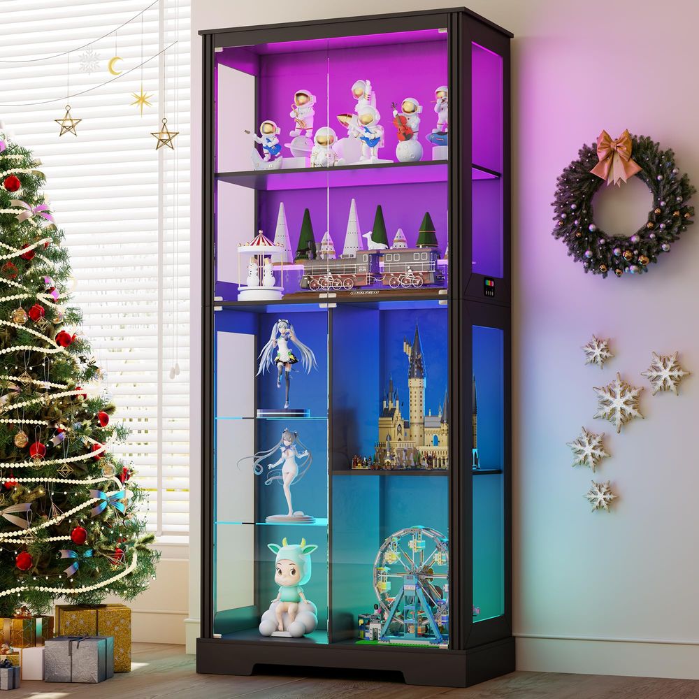 Verlichte hoekvitrinekast van  - Storage & Organization recensie en prijs