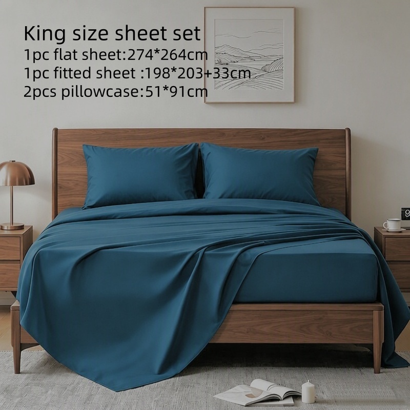 4 Stuks Kingsize Beddengoed Se - Fitted Bed Sheets Deep Pocket recensie en prijs