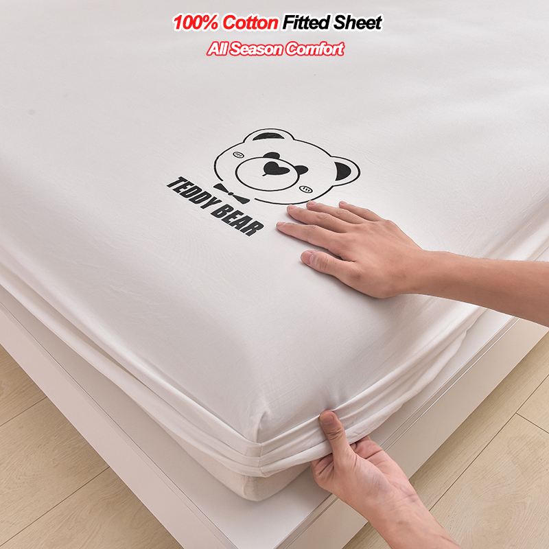 100% katoenen hoeslaken, 28 cm - Fitted Bed Sheets Deep Pocket recensie en prijs