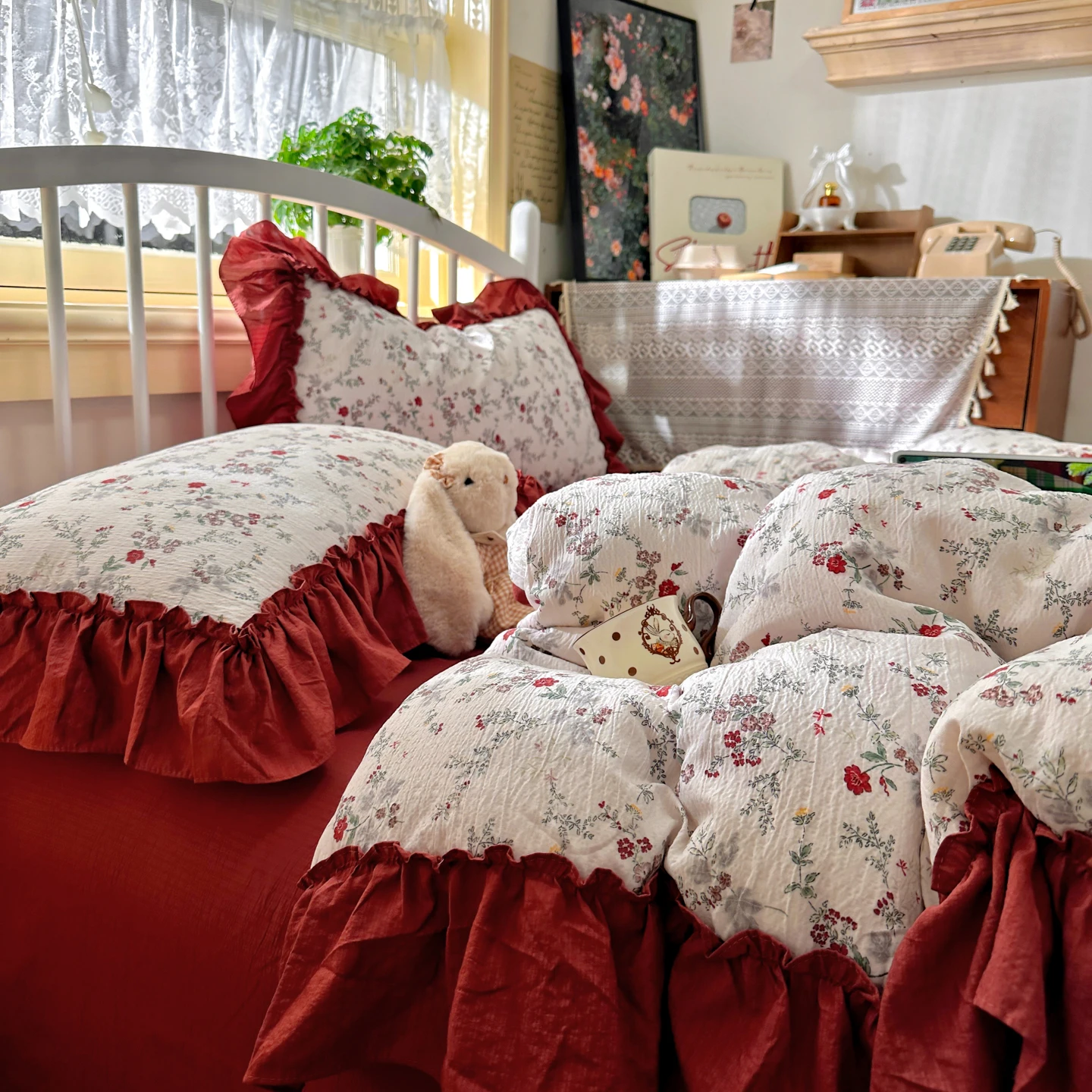 Franse vintage esthetische bed - Aesthetic Floral Duvet Cover recensie en prijs