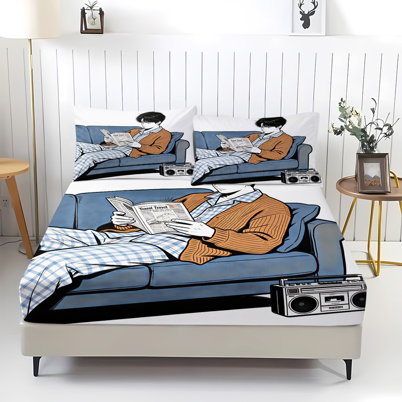 Zachte Reisset met hoeslaken,  - Fitted Bed Sheets Deep Pocket recensie en prijs