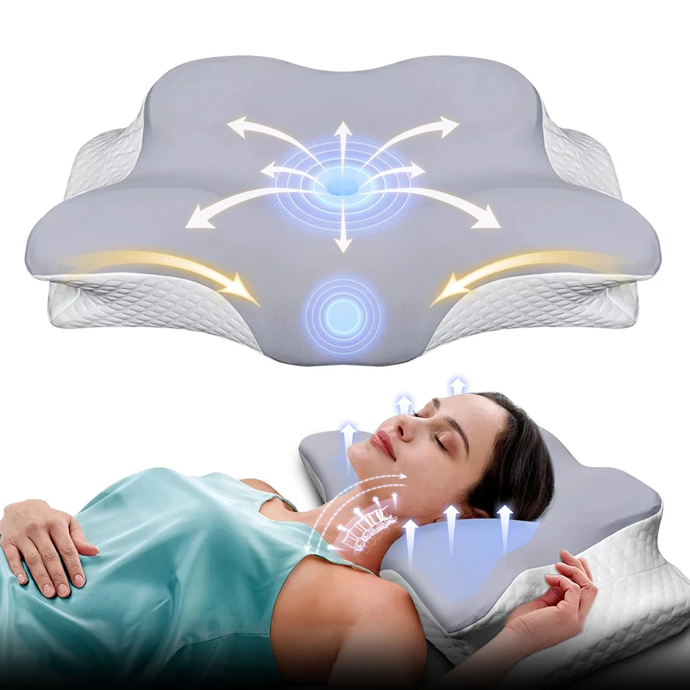 Memory Foam Kussens Vlindervor - Memory Foam Orthopedic Pillow Neck Pain recensie en prijs