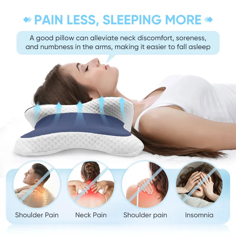 Memory Foam Kussen Cervicaal K - Memory Foam Orthopedic Pillow Neck Pain recensie en prijs