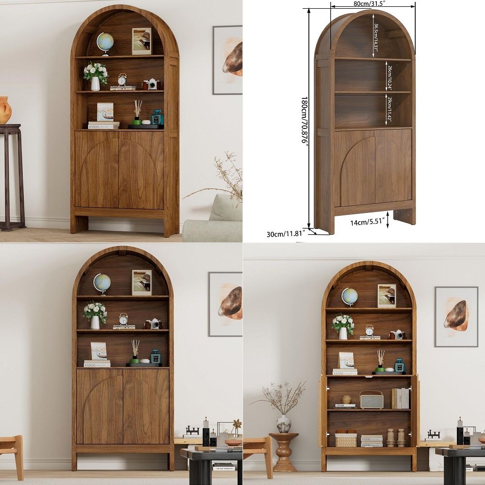Eeuwse gebogen vitrinekast met - Storage & Organization recensie en prijs