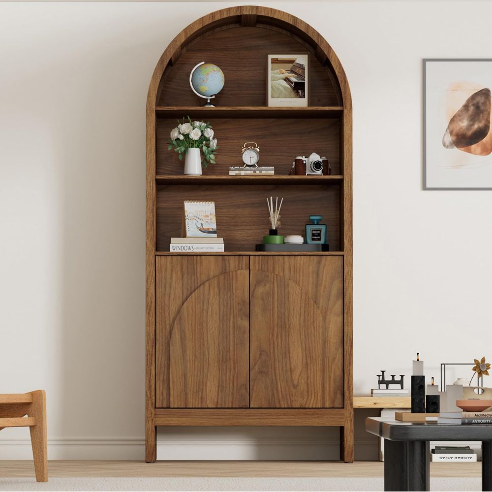 Eeuwse gebogen vitrinekast met - Storage & Organization recensie en prijs