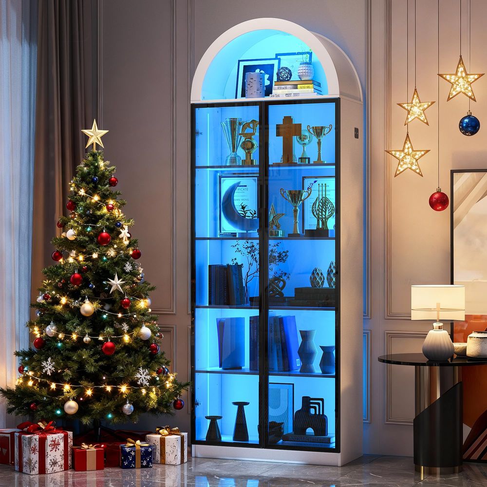 Vitrinekast met deuren en vers - Storage & Organization recensie en prijs