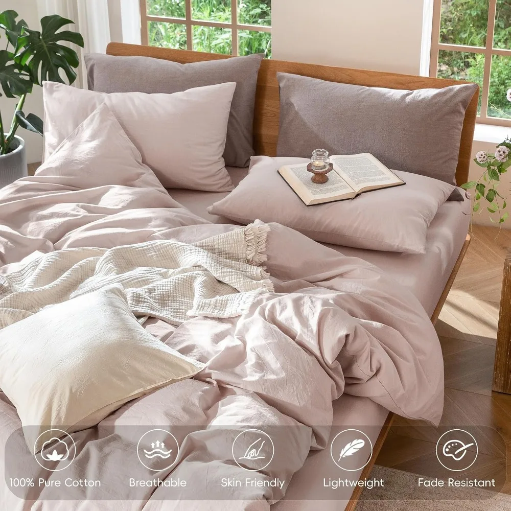 Dekbedovertrekset 100% gewasse - Duvet Cover Sets With Zipper recensie en prijs