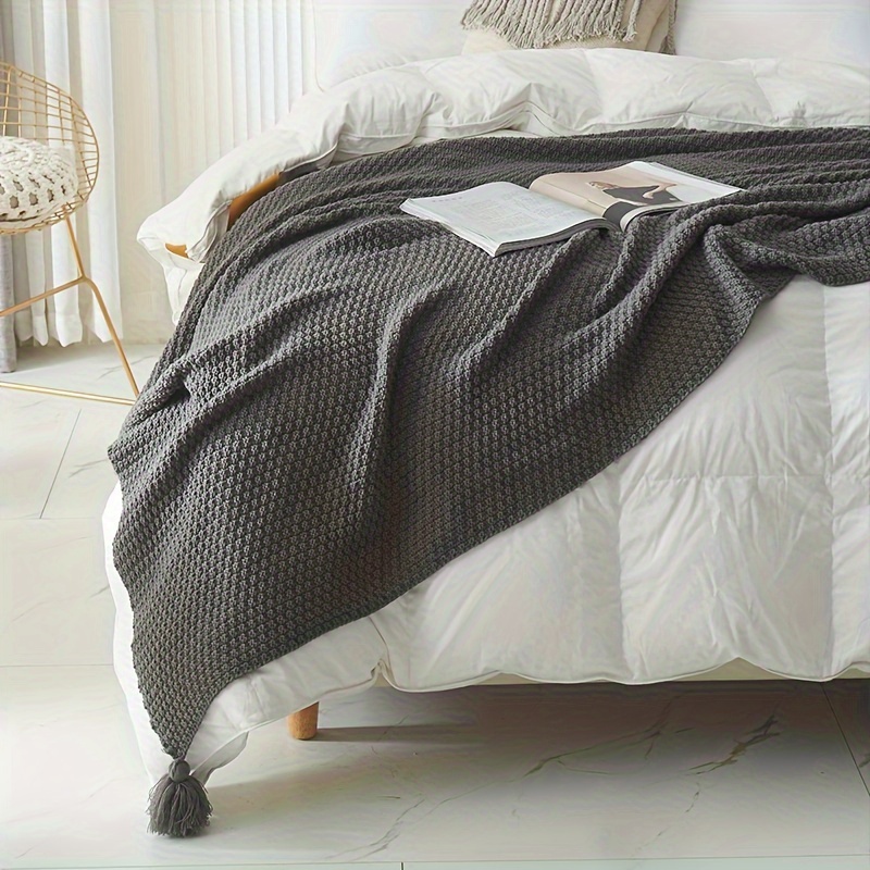 Boho gebreide deken met decora - Boho Throw Blanket Fringe recensie en prijs