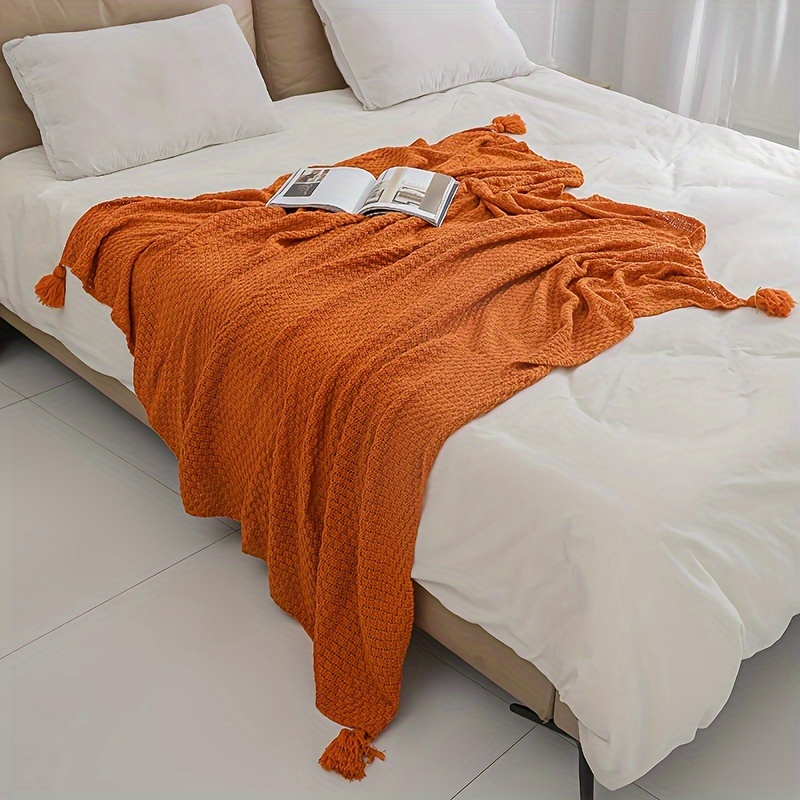 Boho gebreide deken met decora - Boho Throw Blanket Fringe recensie en prijs