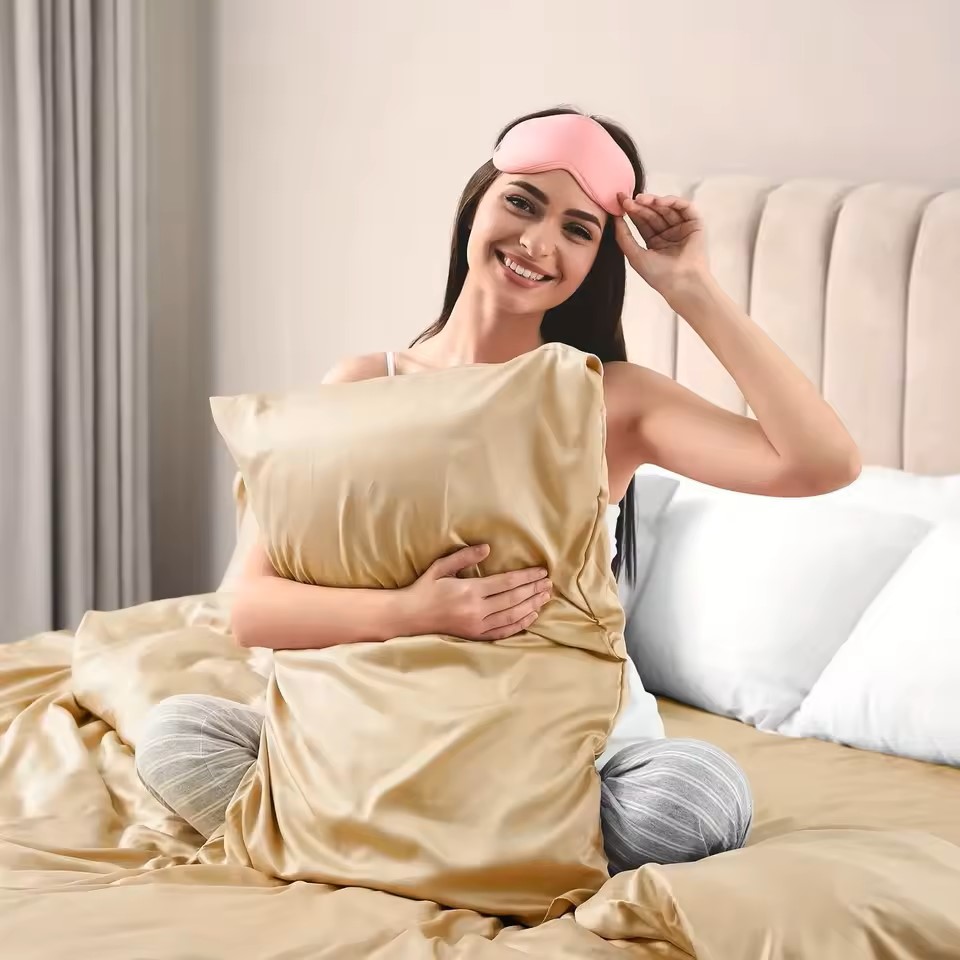 1 satijnen kussensloop voor ha - Satin Silk Pillowcase Hair Skin recensie en prijs