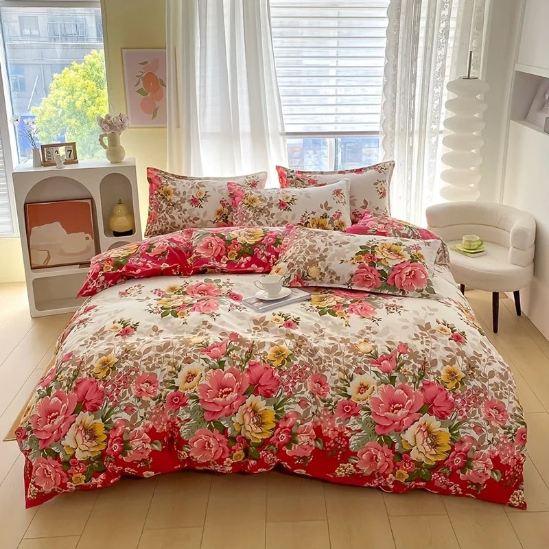 Dekbedovertrekset met bloemenp - Duvet Cover Sets With Zipper recensie en prijs